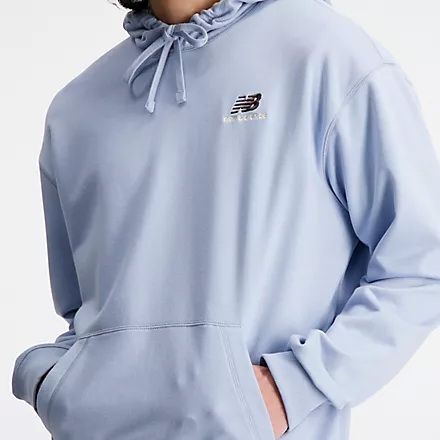 HOODIE UNI SSENTIALS FRENCH TERRY LIGHT BLUE